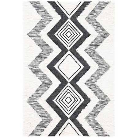 Safavieh 3 x 5 ft. Natura Rectangle Area Rug Ivory & Black NAT681A-3